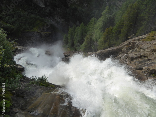 cascades du Ruitor, La Thuile, Italie