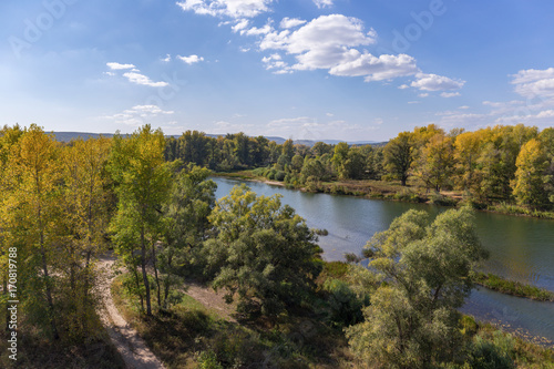 River valley in the countryside in autumn