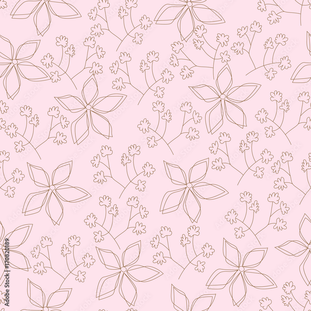 Fototapeta premium A contoured flower.