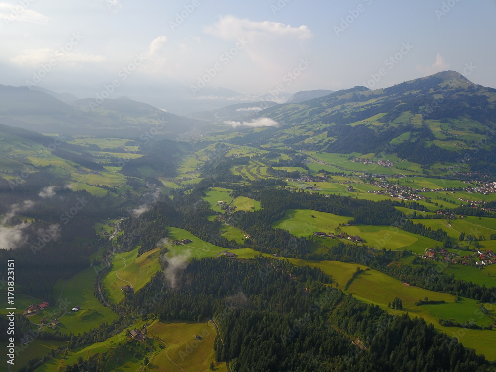 Fototapeta premium Alpen aus der Luft