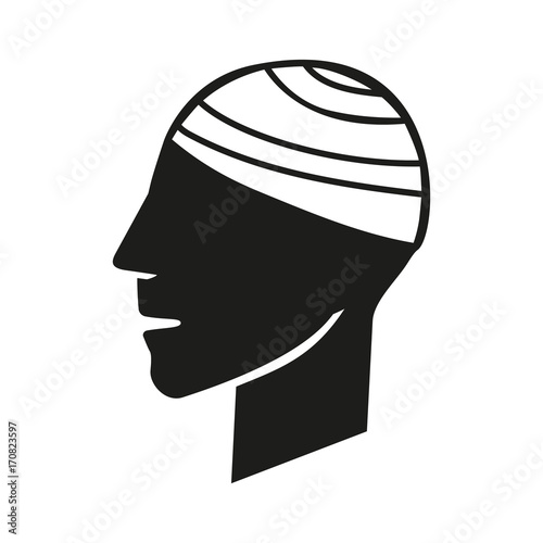 Man in traumatology icon