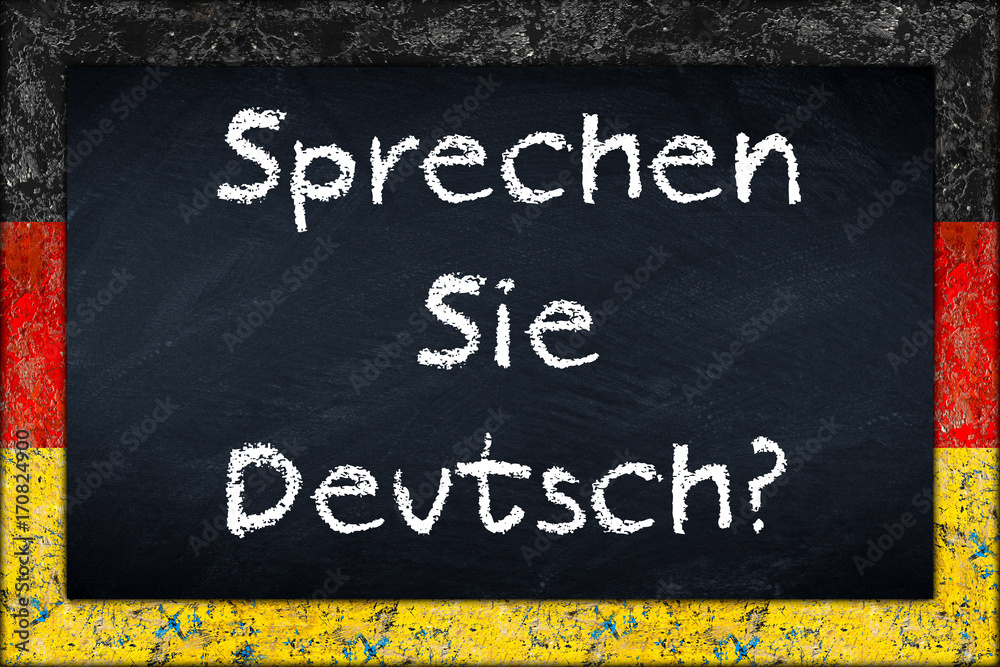 Sprechen Sie Deutsch Germany German Blackboard Language Learning