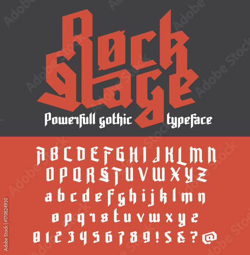 Fresh new powerfull gothic typeface - Rock Stage
