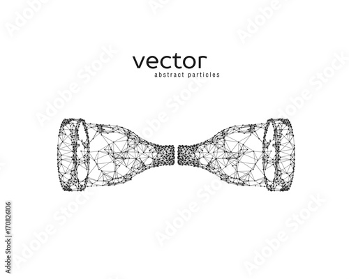 Abstract vector illustration of gyroscooter.