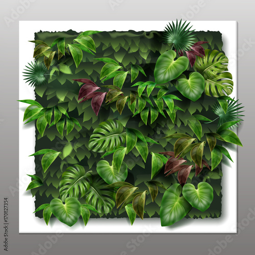 Vector vertical garden