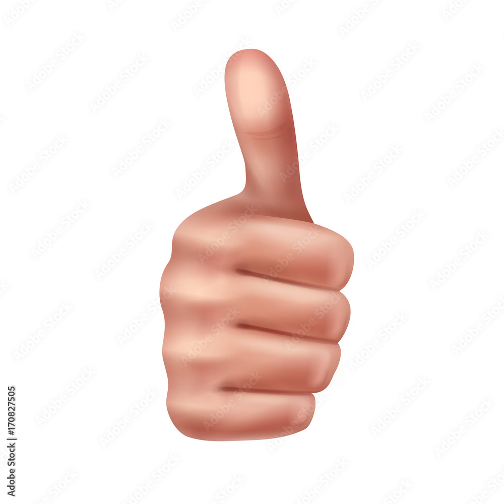 Gesture thumbs up