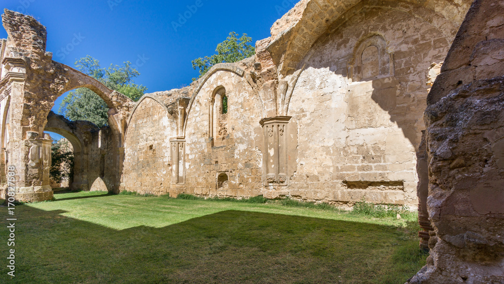 Ruins of a Monastery in Zaragoza, Spain