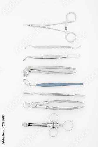 set of dental instruments