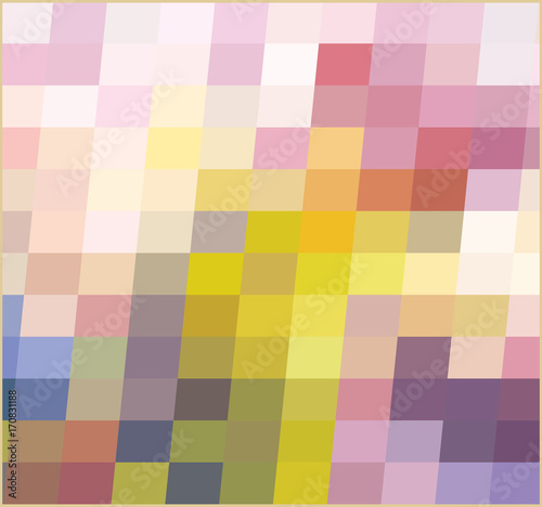 mosaic abstraction, bright square background. vector illustration