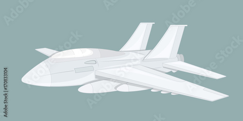 Fighter Plane Vector handmade clip-art