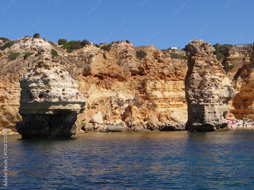Beach and cliff at Algarve, Portugal