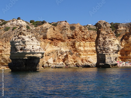 Beach and cliff at Algarve, Portugal