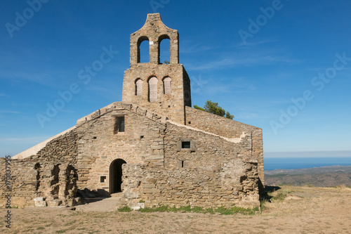 The Romanesque abbey of Sant Pere de Rodes  in the municipality of El Port de la Selva. Girona  Catalonia