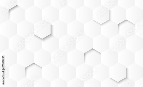 Abstract gray gradient geometric shapes on white background with shadow, Vector illustration