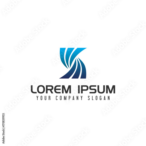 modern letter S logo. design concept template
