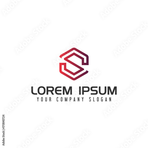modern letter S logo design concept template