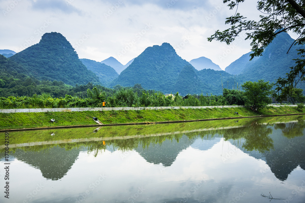 The river scenery The river scenery
