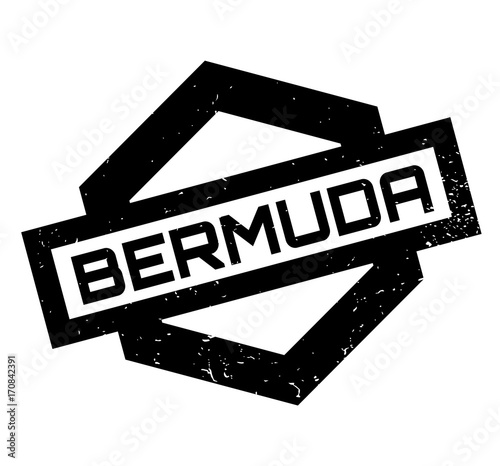 Bermuda rubber stamp. Grunge design with dust scratches. Effects can be easily removed for a clean, crisp look. Color is easily changed.