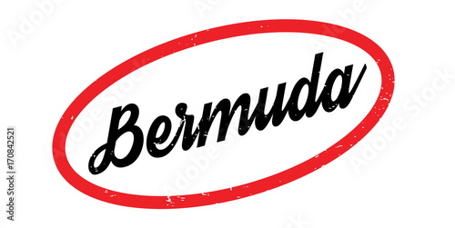 Bermuda rubber stamp. Grunge design with dust scratches. Effects can be easily removed for a clean, crisp look. Color is easily changed.