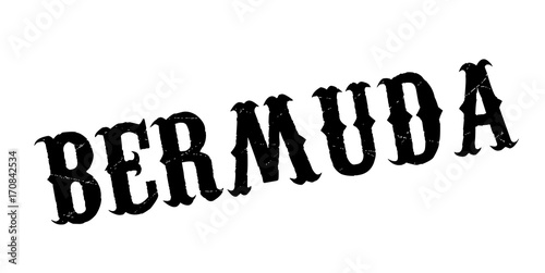 Bermuda rubber stamp. Grunge design with dust scratches. Effects can be easily removed for a clean, crisp look. Color is easily changed.