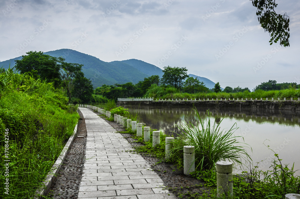 Countryside road scenery