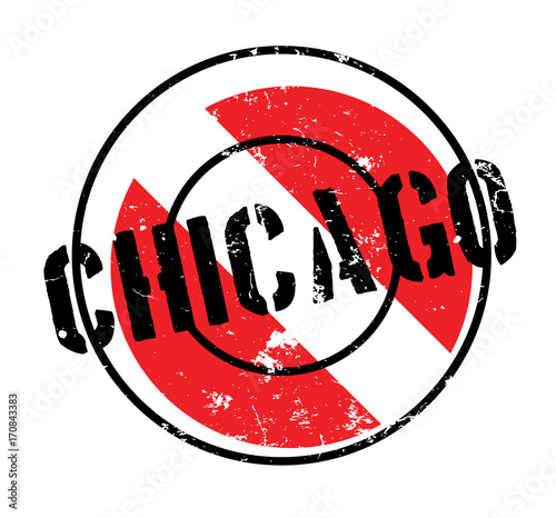 Chicago rubber stamp. Grunge design with dust scratches. Effects can be easily removed for a clean, crisp look. Color is easily changed.