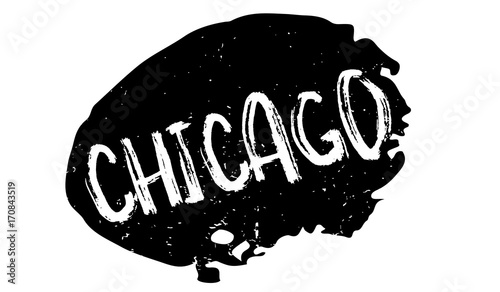 Chicago rubber stamp. Grunge design with dust scratches. Effects can be easily removed for a clean, crisp look. Color is easily changed.