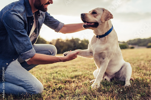 Photography Man with dog