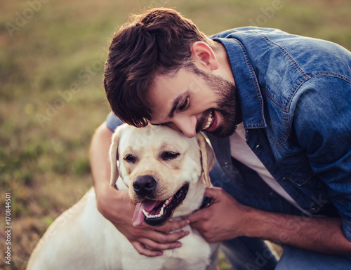 Photography Man with dog