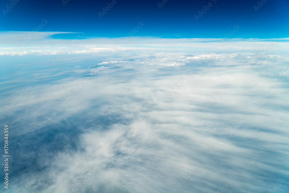 Flying Through Beautiful Landscape Of Earth Clouds