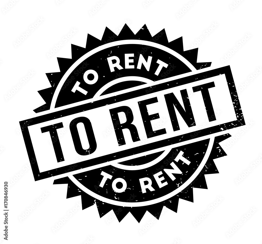 To Rent rubber stamp. Grunge design with dust scratches. Effects can be easily removed for a clean, crisp look. Color is easily changed. To Rent rubber stamp. Grunge design with dust scratches. Effects can be easily removed for a clean, crisp look. Color is easily changed.
