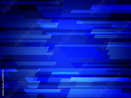 Dark BLUE vector polygonal illustration, which consist of rectangles. Rectangular pattern for your business design. Geometric background in Origami style with gradient.