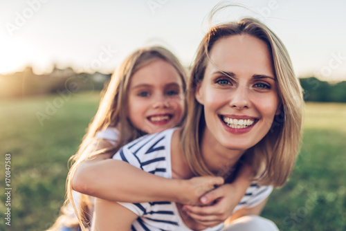 Mom with daughter photo