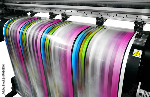 large printer format inkjet working