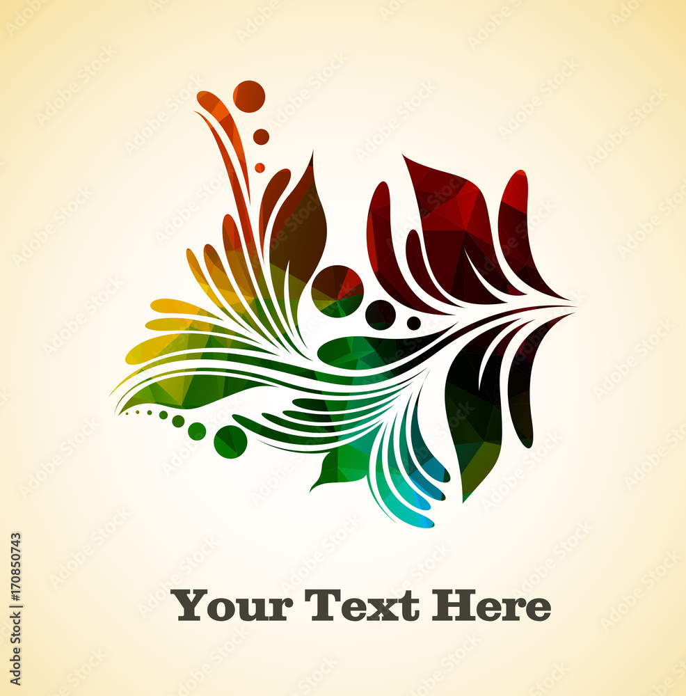 Obraz premium Decorative Floral Element Design