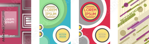 a set of brochures