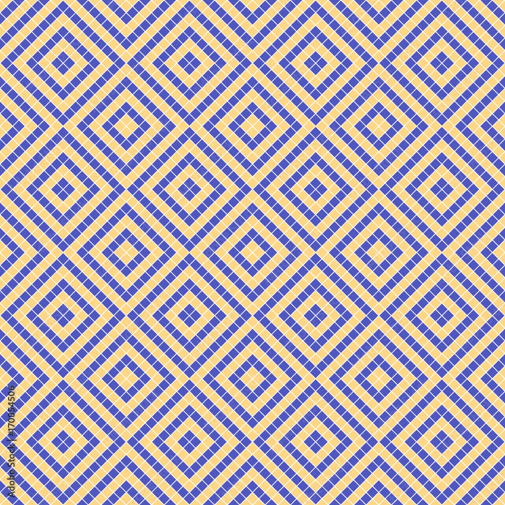 Fototapeta premium Seamless vector decorative geometric pattern. ethnic endless background with ornamental decorative elements with traditional etnic motives, tribal geometric figures. Print for wrapping, background