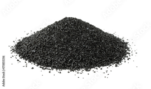 Pile of crushed anthracite