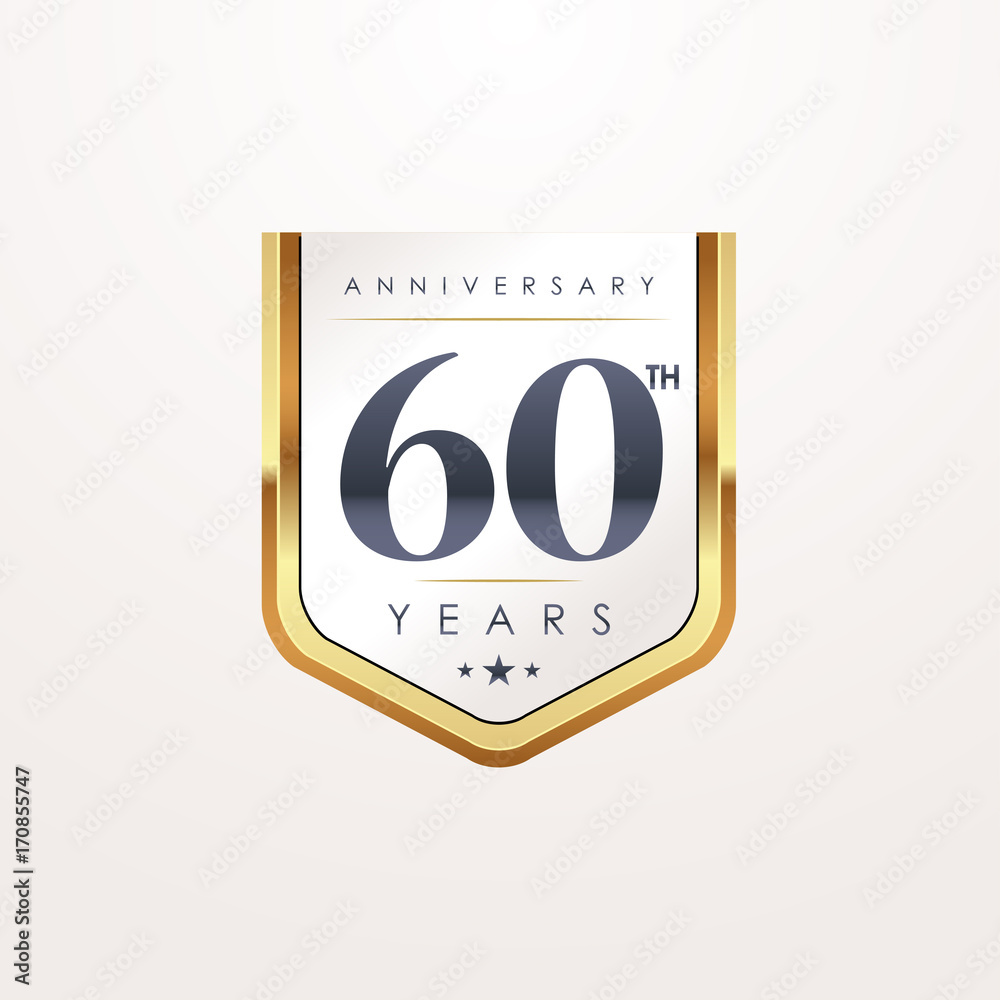 Anniversary shield flag, for celebrations and birthdays Anniversary shield flag, for celebrations and birthdays