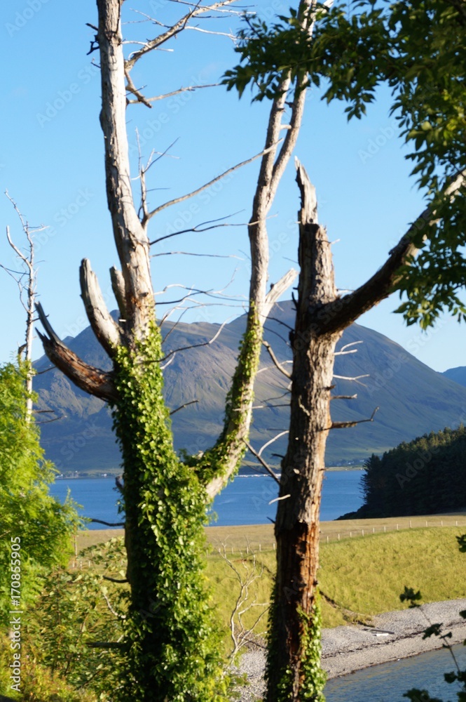 Raasay is an island located between Scotland and the Isle of Skye.