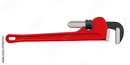 Pipe Wrench Isolated photo