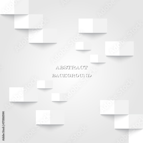 Geometric vector background Grey white square pattern background