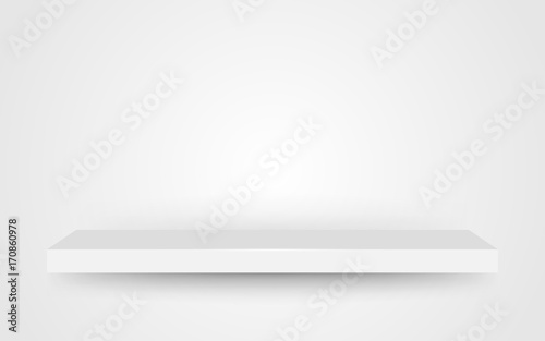 Wallpaper Mural Empty space on shelf grey white background Torontodigital.ca