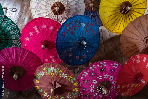 Parasol making at Inle Lake, Myanmar