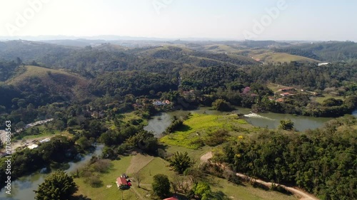 Aerial of a Brazilian Countryside by Drone photo