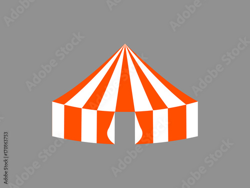 Vector icon of circus tent