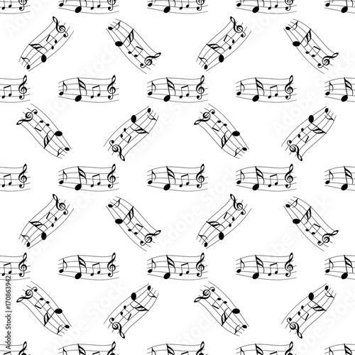 seamless pattern music