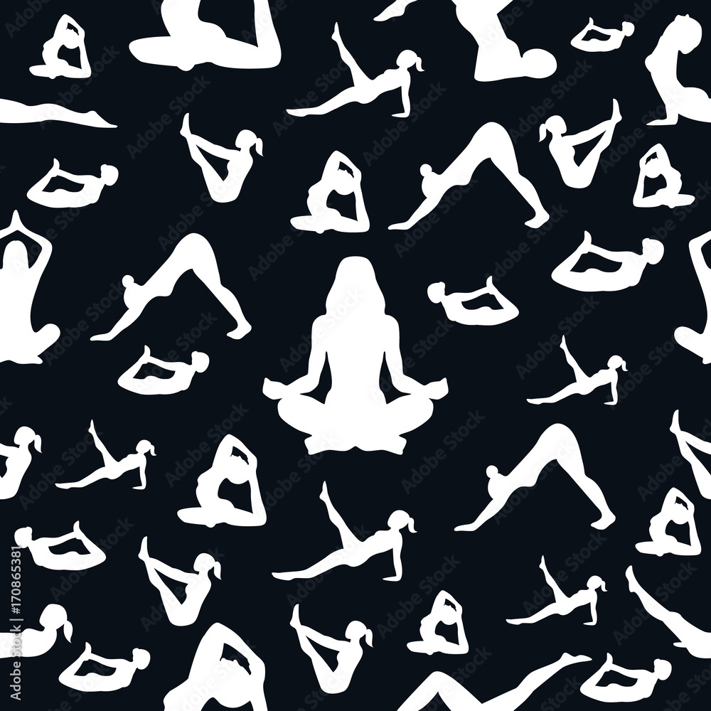 seamless pattern Yoga