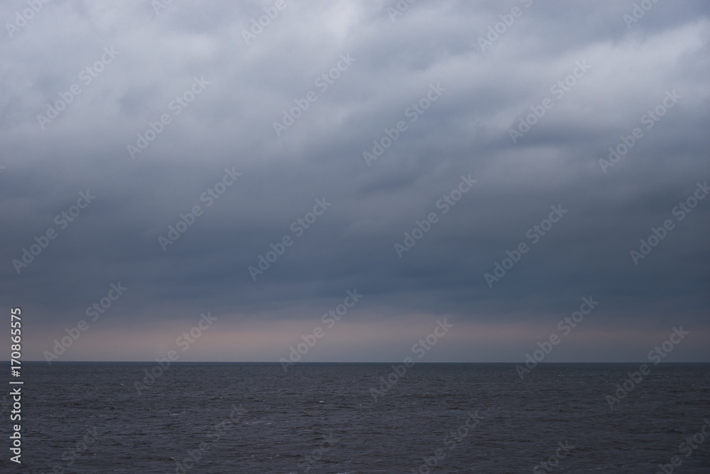 Cloudy sea