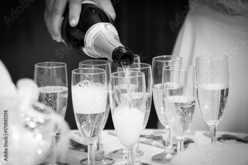 Pouring Champagne Celebration